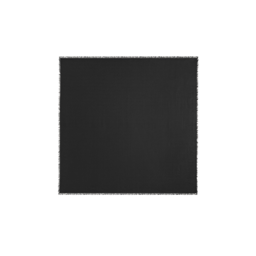 grand carré  foulard SAINT LAURENT modal cachemire noir