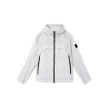 Blouson coupe-vent à capuche nylon reps déperlant gris