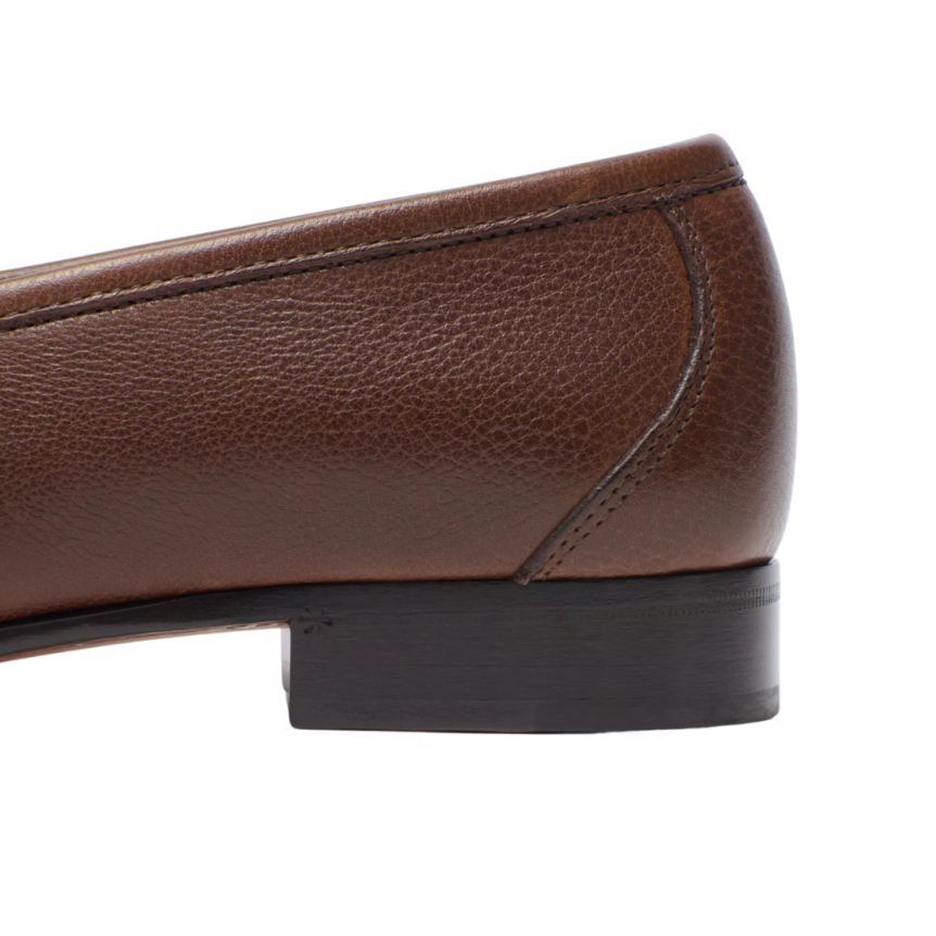 Mocassins VALENTINO V Logo Signature cuir buffle brun