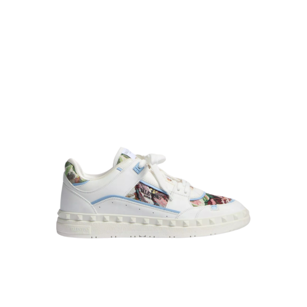 Baskets basses VALENTINO Freedots tissu Voyage Imaginaire à motif floral