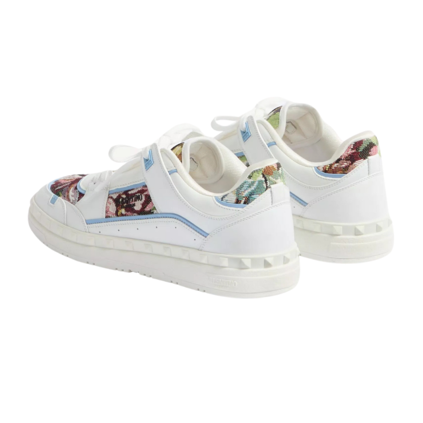 Baskets basses VALENTINO Freedots tissu Voyage Imaginaire à motif floral