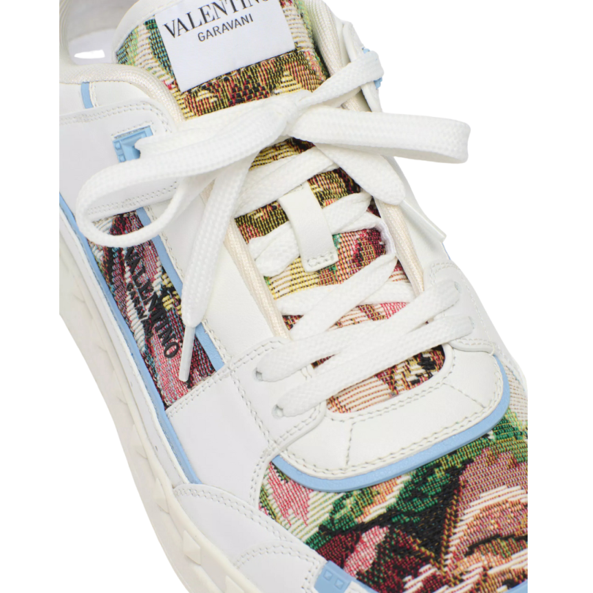 Baskets basses VALENTINO Freedots tissu Voyage Imaginaire à motif floral