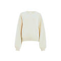 Pull large col rond Margaux cachemire écru