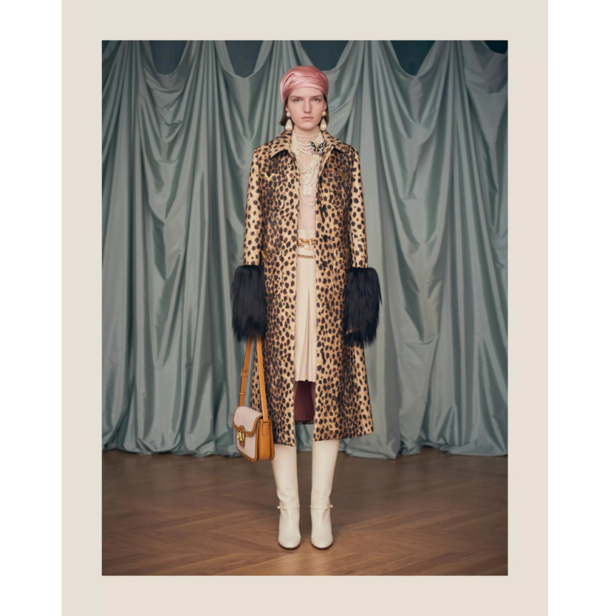 Sac porté épaule VALENTINO 9TO5 toile écru bordure cuir camel