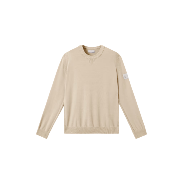Pull ample STONE ISLAND ras-du-cou coton cachemire beige Ghost