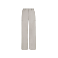 Pantalon droit cargo coton mélangé gris logo FF métal