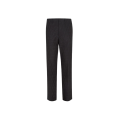 Pantalon tailleur droit jacquard lin FF noir