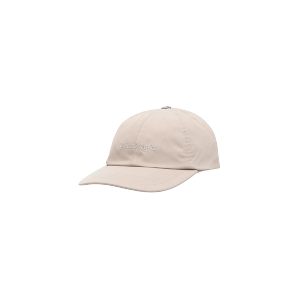 Casquette baseball PALM ANGELS nylon beige broderie logo incurvé