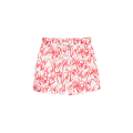 Short de bain nylon blanc graffiti rouge
