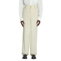 Pantalon ample laine beige mastic