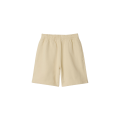 Short ample coton léger beige patch étiquette check beige poche