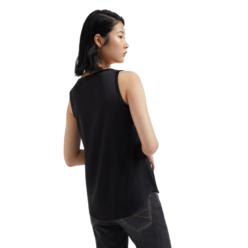 Haut débardeur BRUNELLO CUCINELLI réversible satin soie extensible
