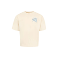 T-shirt col rond Championship coton beige imprimé étoiles