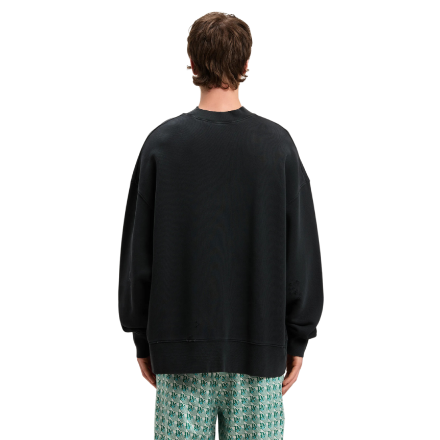 PALM ANGELS Sweat-shirt col rond Crossroads Bears coton noir oursons multicolores