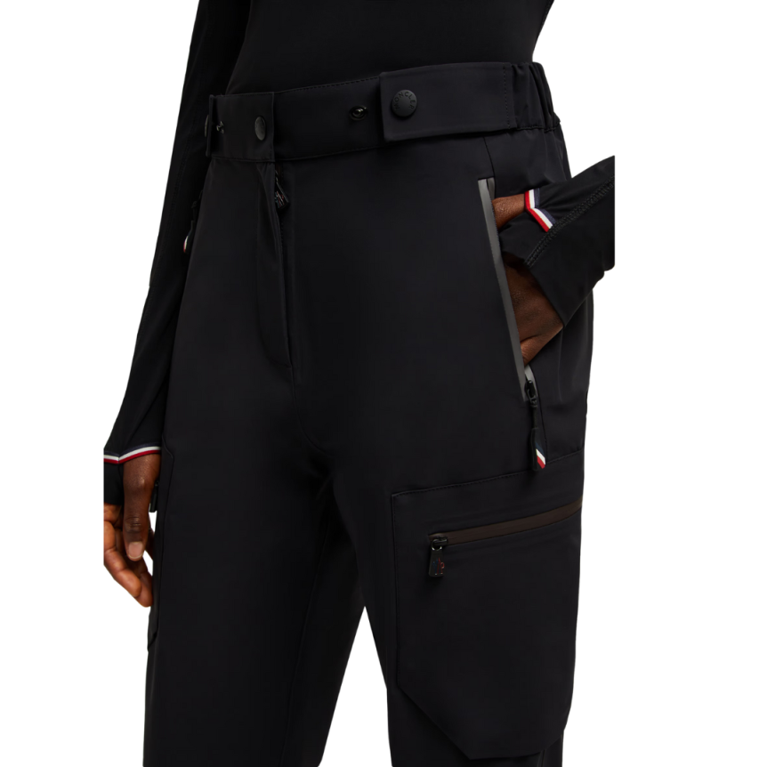 Pantalon survêtement MONCLER maille Shell noir logo Grenoble