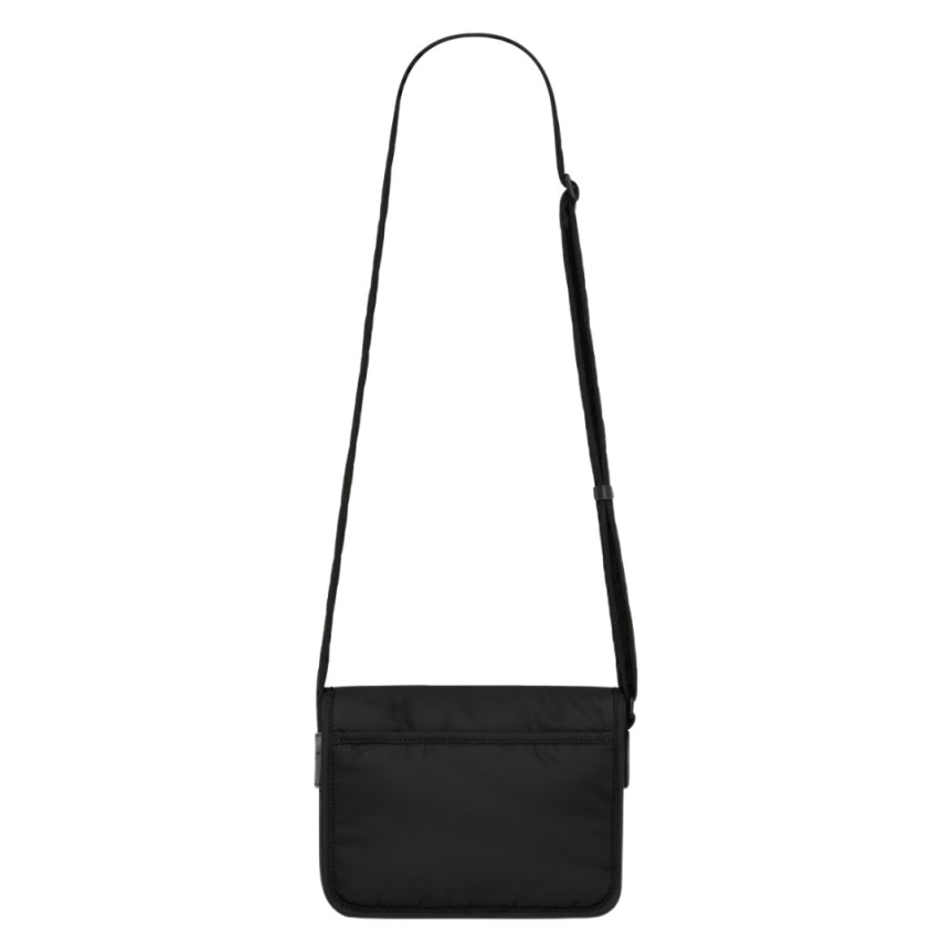 Sac bandoulière SAINT LAURENT Niki small messenger econyl® nylon noir logo noir