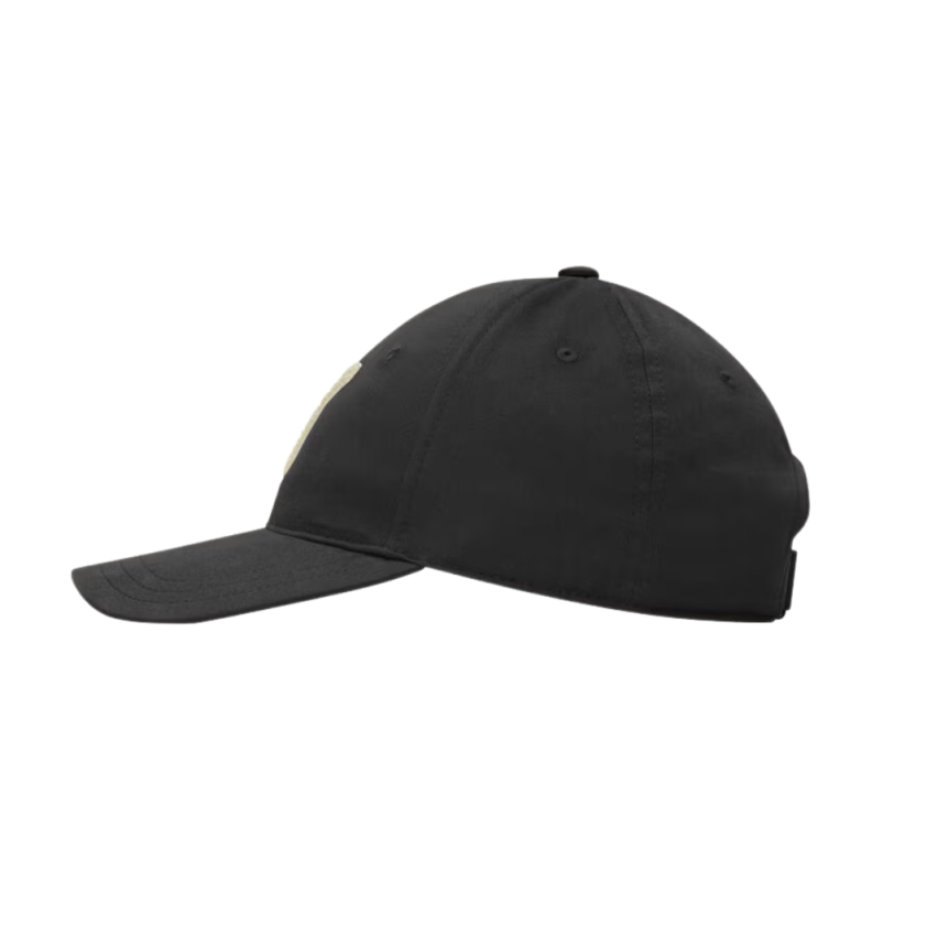 Casquette universitaire SAINT LAURENT coton noir patch Y beige