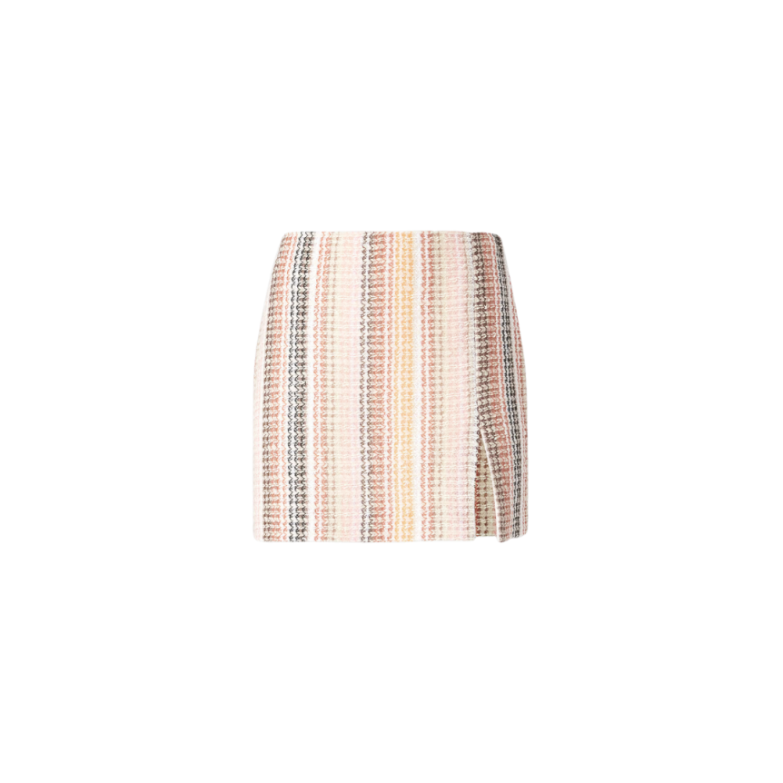 Mini-jupe fendue MISSONI coton mélangé motif caperdoni