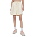 Short taille élastique coton beige clair