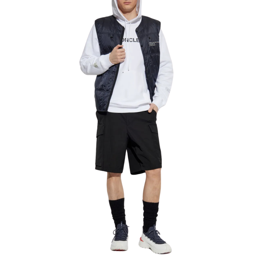 Short MONCLER poche Cargo nylon noir mat