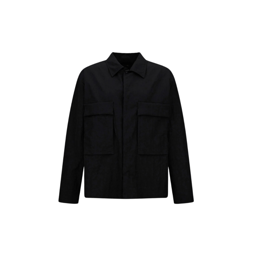 Surchemise HERNO Laminar nylon dobby noir multipoches