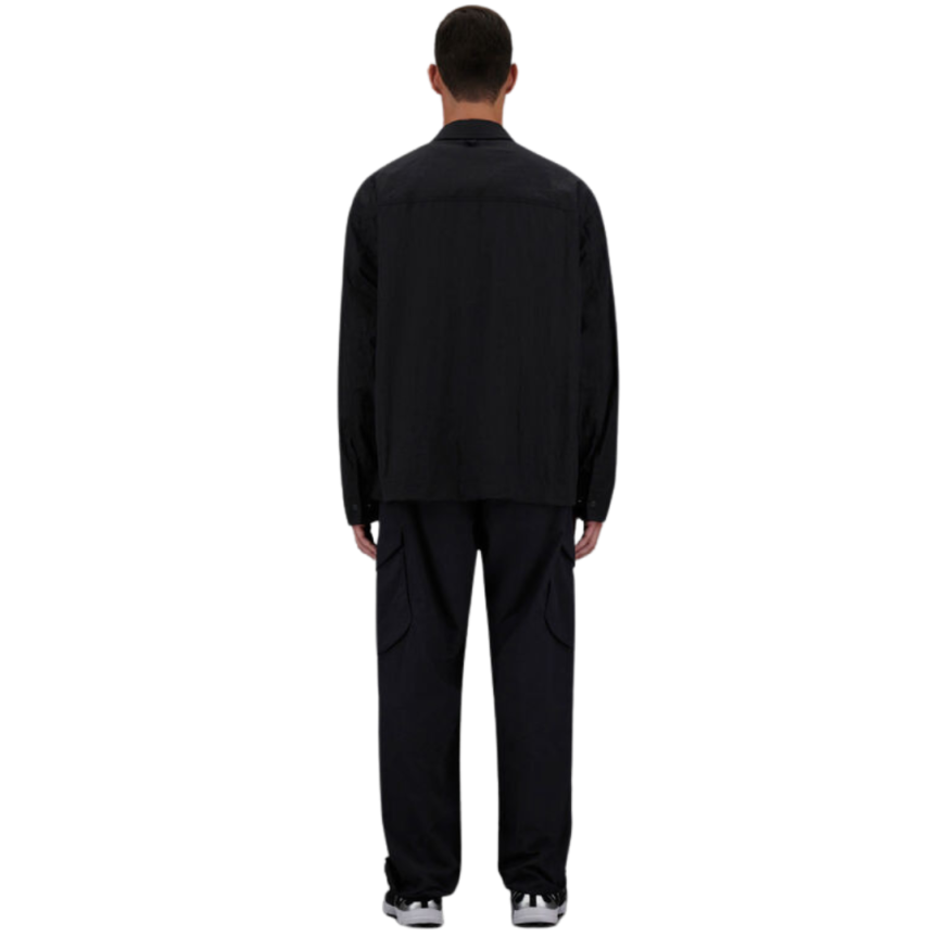 Surchemise HERNO Laminar nylon dobby noir multipoches