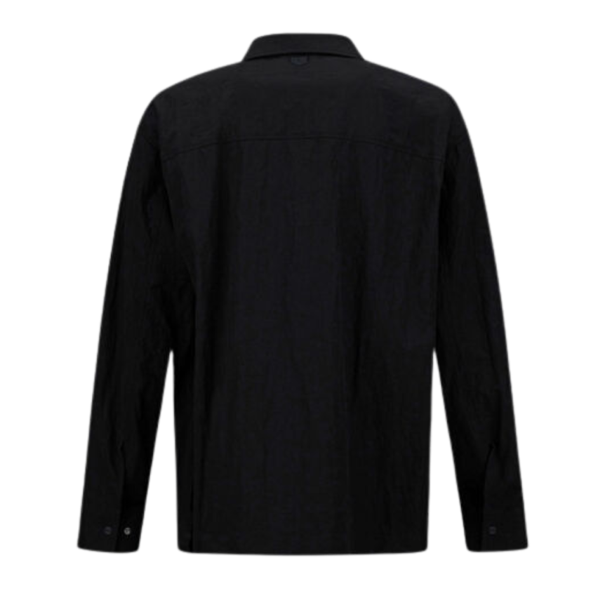 Surchemise HERNO Laminar nylon dobby noir multipoches