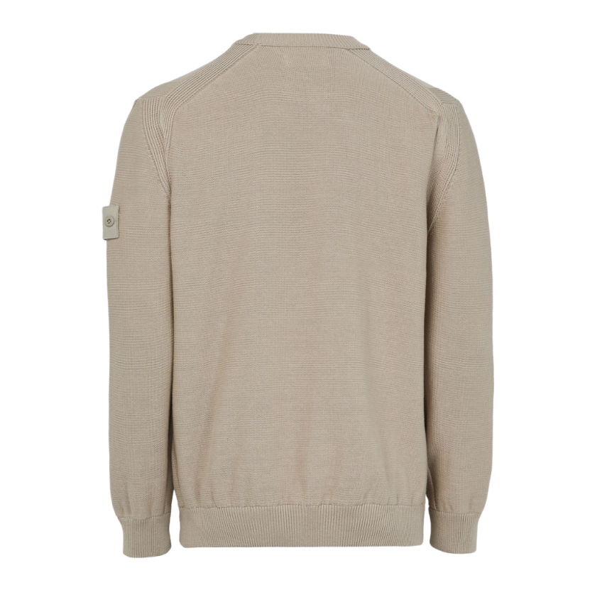 Pull ample STONE ISLAND ras-du-cou coton cachemire taupe Ghost