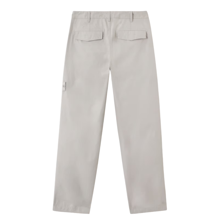 Pantalon chino STONE ISLAND Ghost toile coton déperlante badge ton sur ton