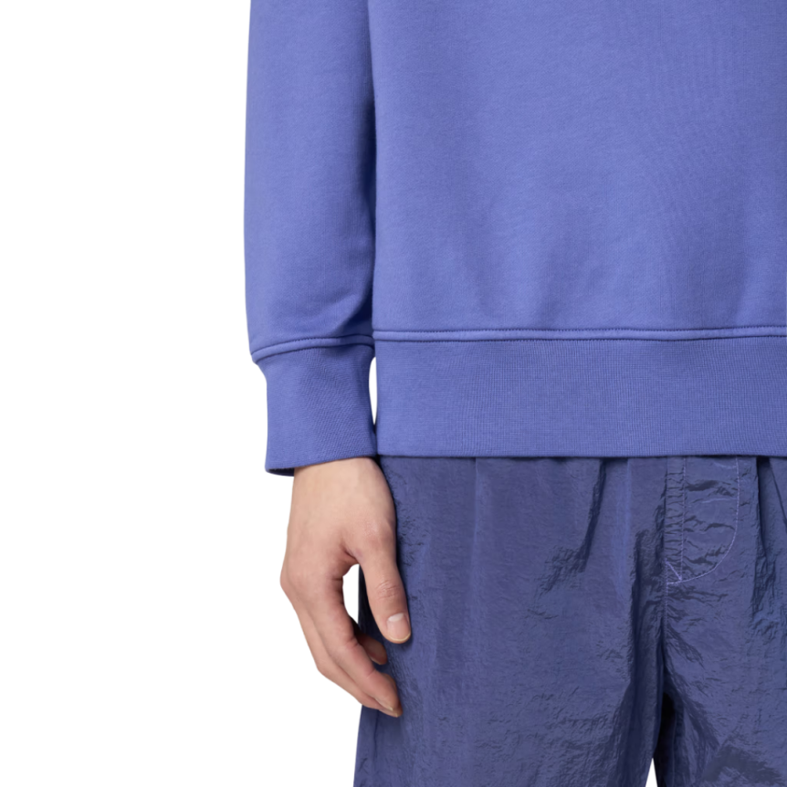 Sweat-shirt ras-du-cou STONE ISLAND molleton coton bio violet lavande