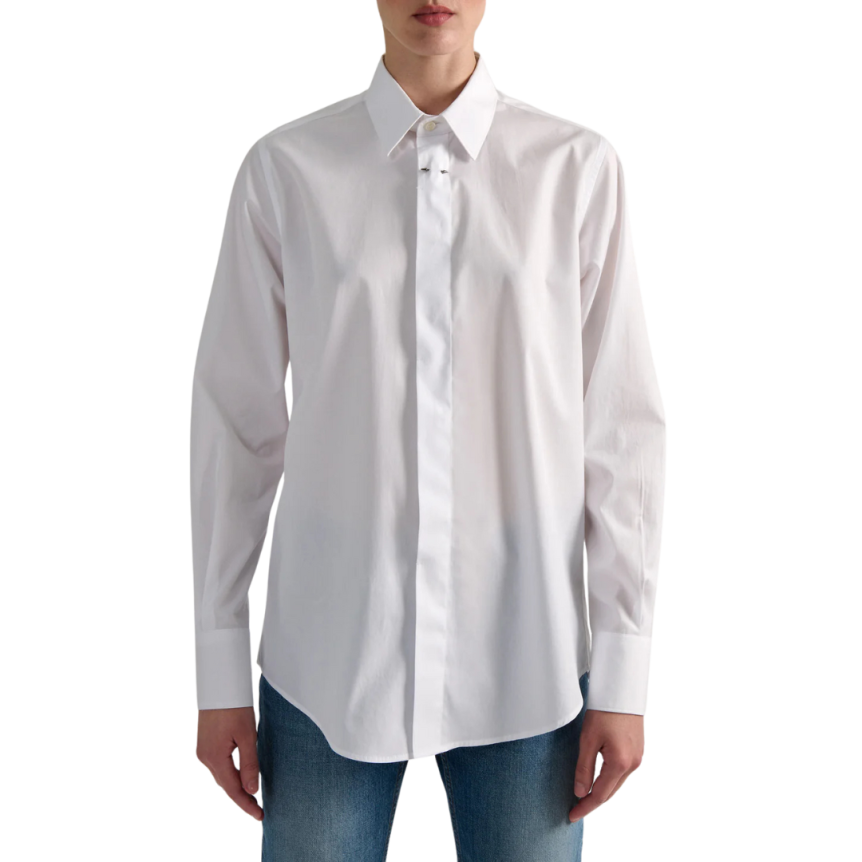 Chemise BARBARA BUI manche longue popeline coton blanc