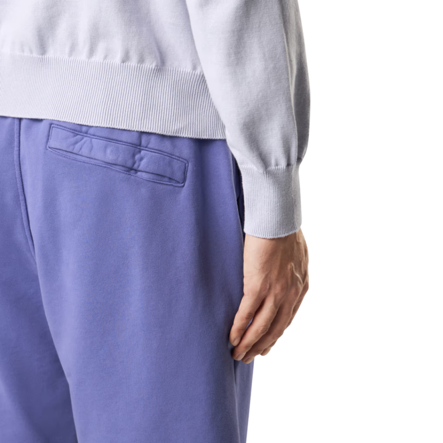 Short cargo STONE ISLAND coton violet lavande poches cordon taille élastique