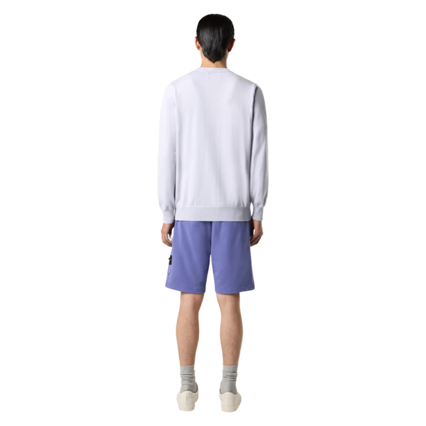 Short cargo STONE ISLAND coton violet lavande poches cordon taille élastique