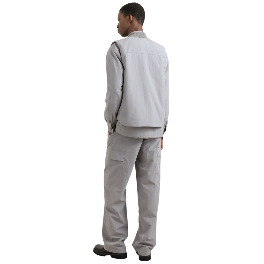 Pantalon cargo DOLCE & GABBANA tissu technique nylon gris plaque