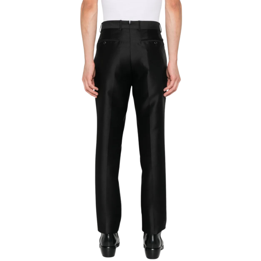 Pantalon TOM FORD Dyllan mélange laine mohair soie noir
