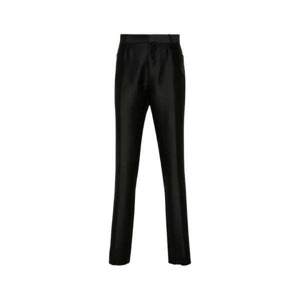 Pantalon TOM FORD Dyllan mélange laine mohair soie noir