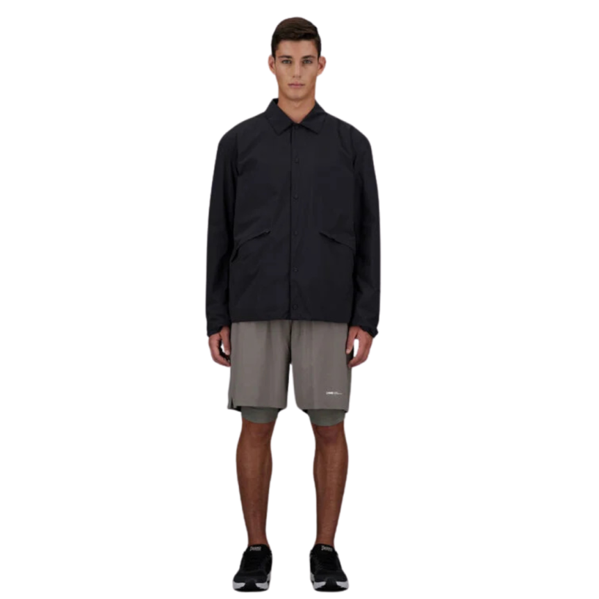 Surchemise à pressions HERNO 2 couches Gore-Tex nylon stretch noir Collection Laminar