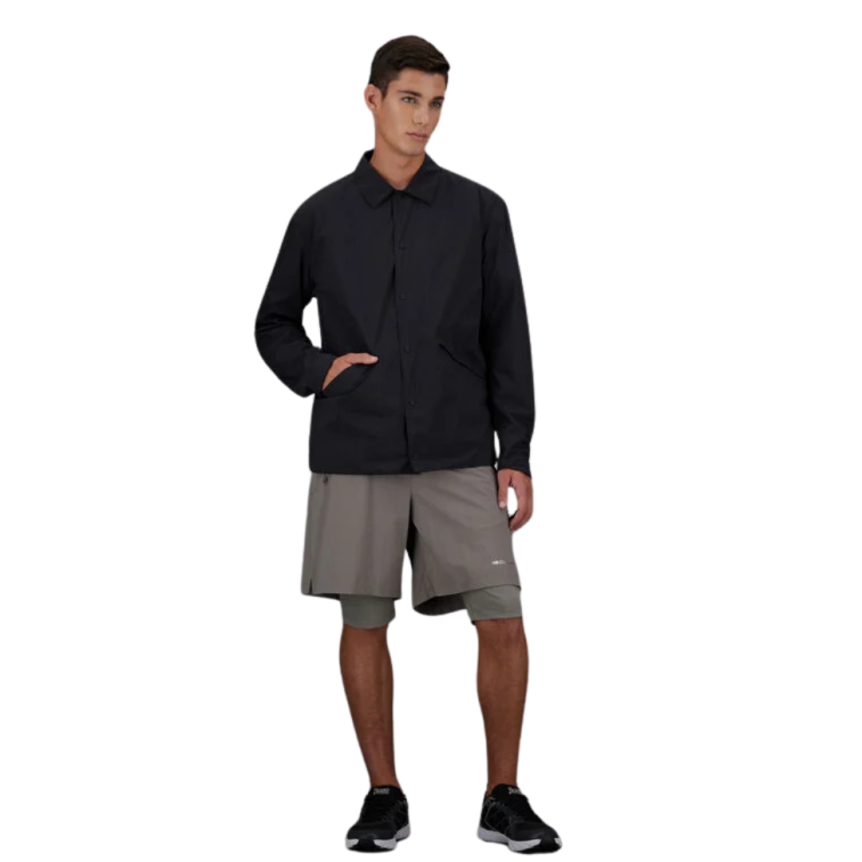 Surchemise à pressions HERNO 2 couches Gore-Tex nylon stretch noir Collection Laminar