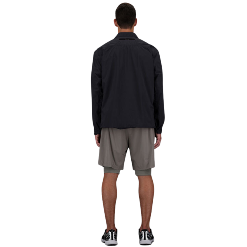 Surchemise à pressions HERNO 2 couches Gore-Tex nylon stretch noir Collection Laminar