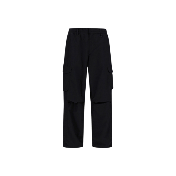 Pantalon cargo HERNO élastique nylon stretch noir Collection Laminar