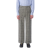 Pantalon à revers laine vierge carreaux pied-de-poule