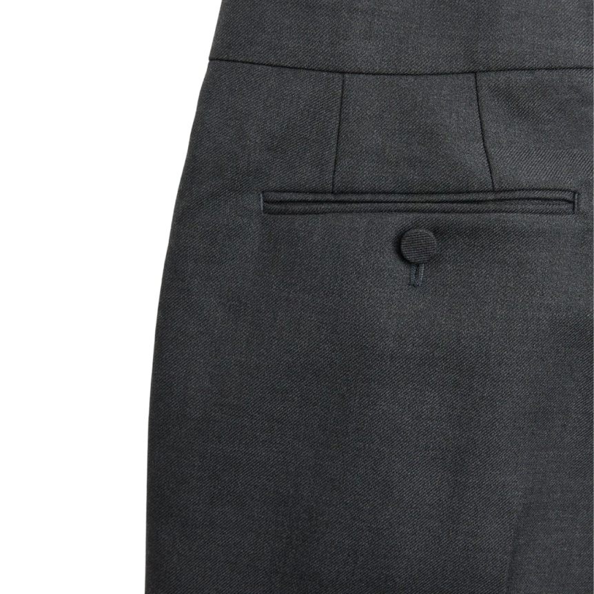 Pantalon VALENTINO 2 poches gabardine laine gris foncé