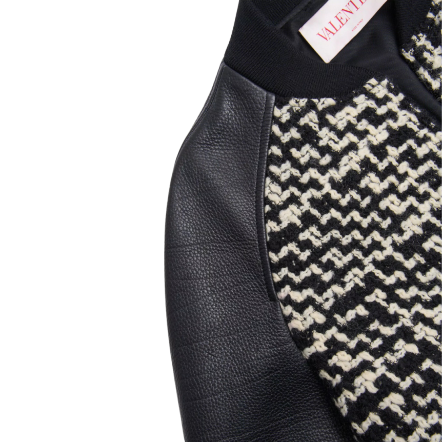 TEDDY TWEED NOIR+MCHES CUIR