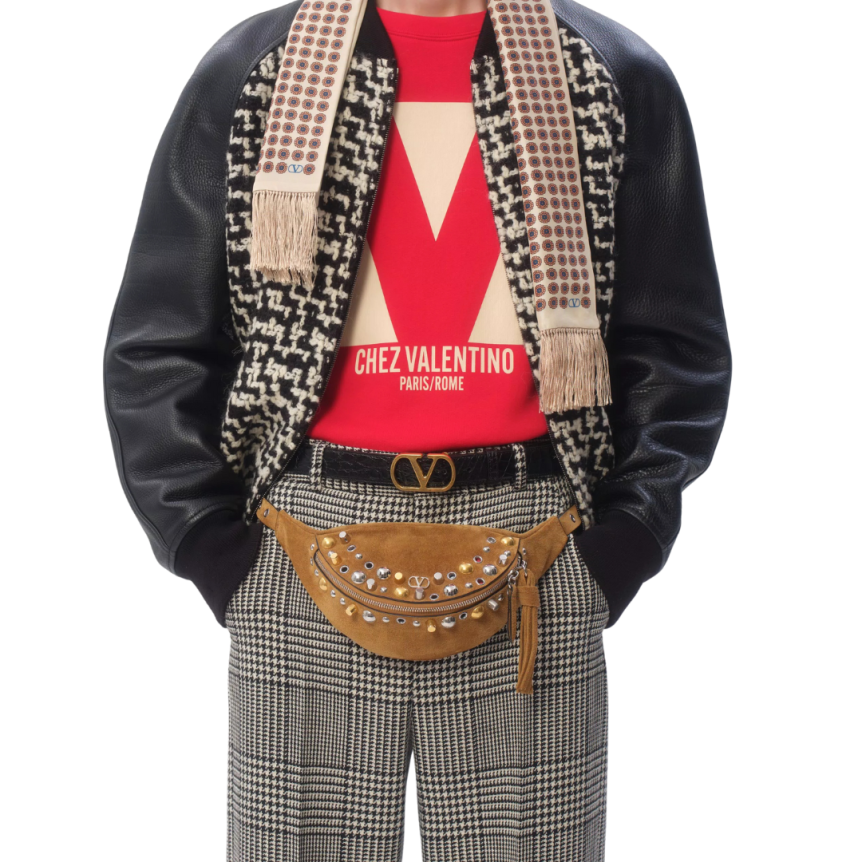 TEDDY TWEED NOIR+MCHES CUIR