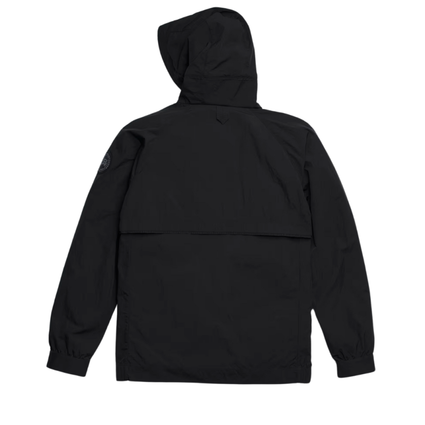 CANADA GOOSE Sweat à capuche coupe vent zippé Faber nylon noir logo noir