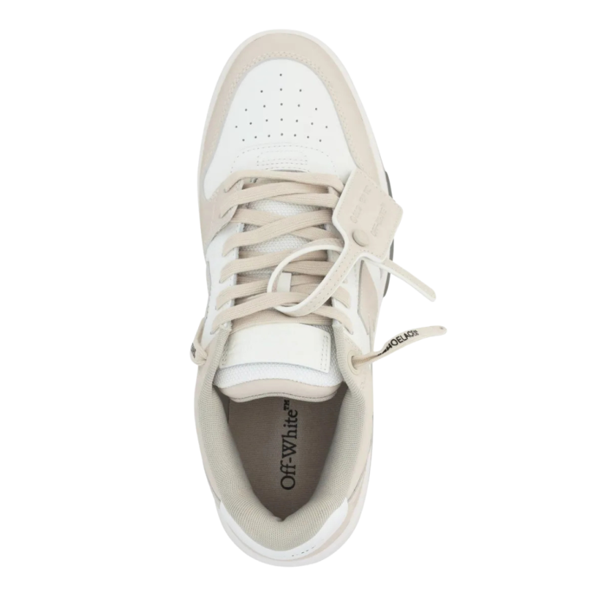 Baskets OFF WHITE Out of Office polyester beige blanc