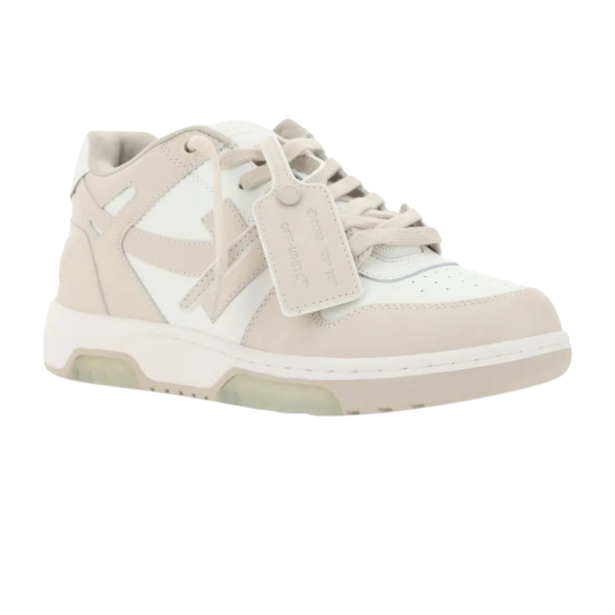 Baskets OFF WHITE Out of Office polyester beige blanc