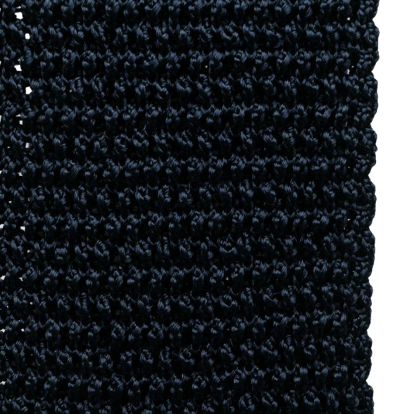 Cravate TOM FORD maille soie tricotée Bleu marine