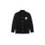 Veste surchemise bouton pression nylon noir logo MA Blanc