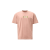 T-shirt col rond jersey coton rose logo graphique kaki dos